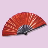 Large Rave Fan - Dragon Red