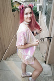 Short Pink Kimono