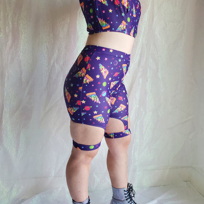 Cosmic Pizza Biker Shorts